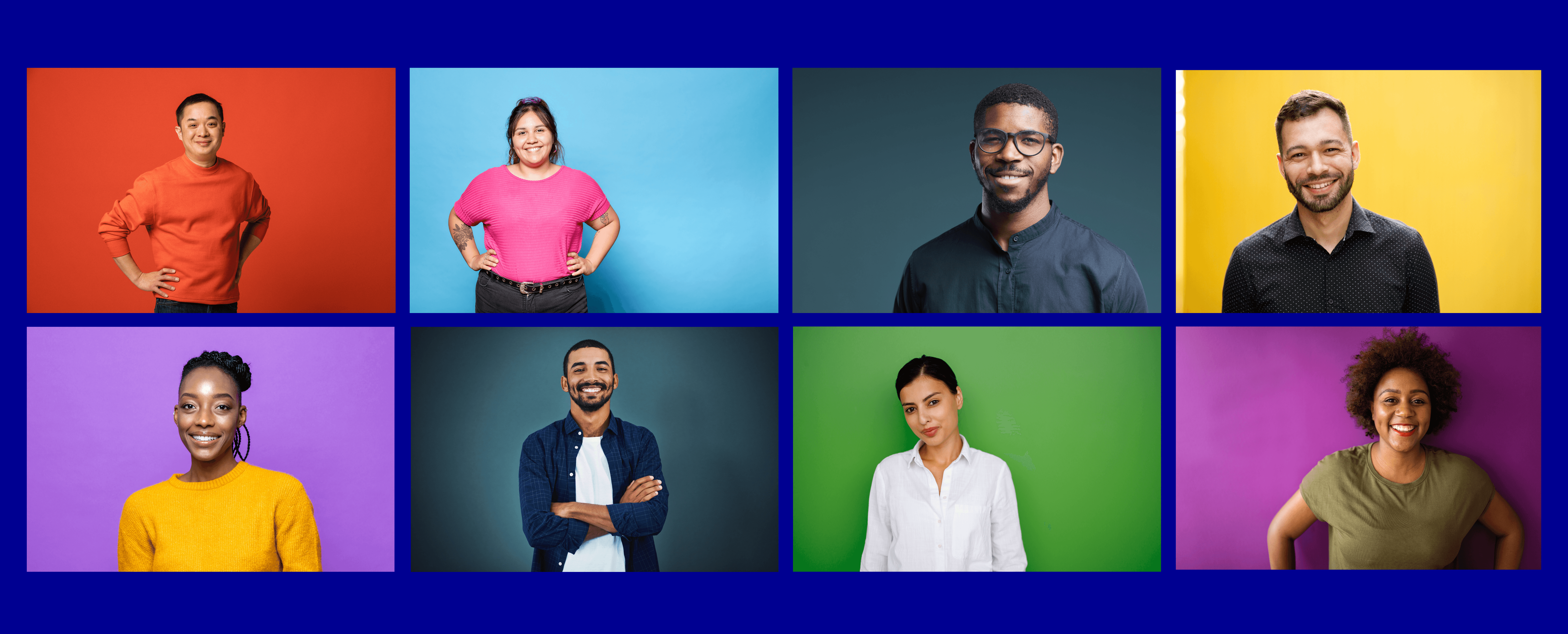 Colorful background representing the dynamic universe of Bienvenue, for job search